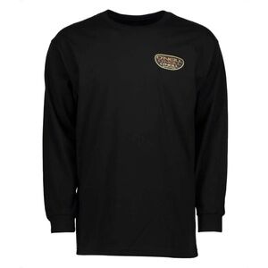 O'Neill Black Tee t-shirt Graphic Long Sleeve Pullover Top 100% Cotton
